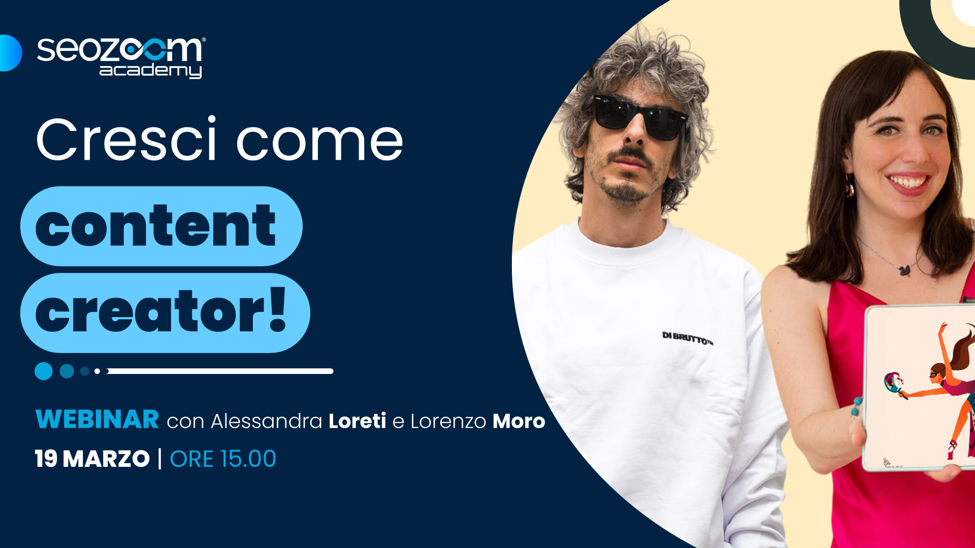 Cresci come content creator!